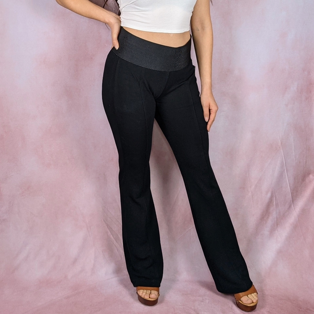 Alfani Black Boot Leg Pull-On Pants
